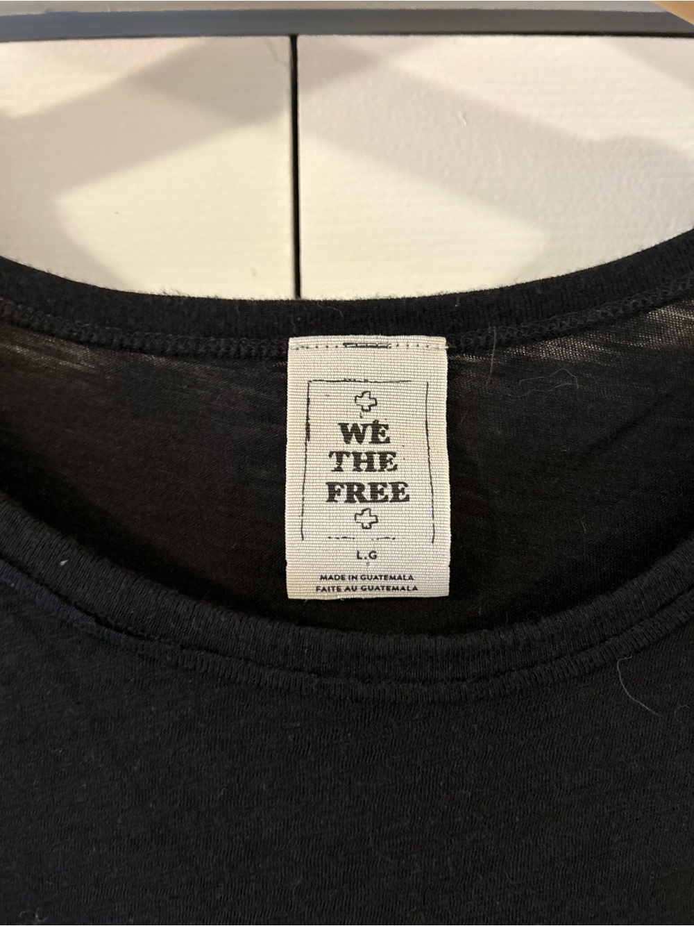 We The Free Black Distressed Pocket Tank - Picture 3 of 8